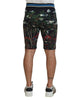 Black Volcano Print Knee Length Shorts by Dolce &amp; Gabbana 44 IT Men