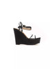 Wedge Sandal with Ankle Strap and Transparent Band 40 EU Women