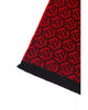 Monogram Fringed Scarf One Size Men