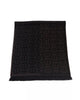 Monogram Fringed Hem Scarf One Size Men