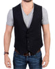 Costume National CNC Black Striped Casual Vest 48 IT Men