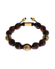 NIALAYA Red and Gold Multicolor CZ Bracelet M Women