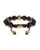 NIALAYA Red and Gold Multicolor CZ Bracelet S Women