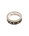 925 Sterling Silver Logo Ring 58 EU Men