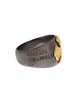 925 Sterling Silver Logo Ring 60 EU Men