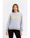 Oversized Maxi Lettering Sweatshirt with Dropped-shoulder Sleeves M Women