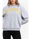 Oversized Maxi Lettering Sweatshirt with Dropped-shoulder Sleeves M Women