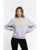 Oversized Maxi Lettering Sweatshirt with Dropped-shoulder Sleeves XS Women