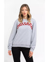 Oversized Round-neck Sweatshirt with Maxi Lettering S Women