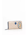 Trussardi Zip Wallet with 70s Print and Numeric Patch One Size Men