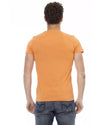 Short Sleeve T-shirt with Round Neck and Front Print M Men