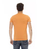 Short Sleeve T-shirt with Round Neck and Front Print 2XL Men