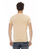 Short Sleeve T-shirt with Round Neck and Front Print XL Men