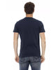 Short Sleeve T-shirt with Round Neck and Front Print M Men