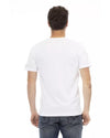 Short Sleeve Round Neck T-shirt with Front Print M Men