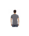 Short Sleeve T-shirt with Round Neck and Front Print M Men