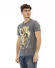 Printed Round Neck Short Sleeve T-Shirt 3XL Men