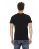 Short Sleeve T-shirt with Round Neck and Front Print L Men