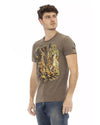 Printed Round Neck Short Sleeve T-shirt M Men