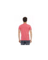 Short Sleeve T-shirt with Round Neck and Front Print 2XL Men