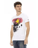 Printed Short Sleeve T-shirt with Round Neck 3XL Men