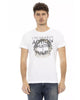 Short Sleeve T-shirt With Round Neck Front Print L Men