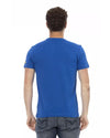 Short Sleeve T-shirt with Round Neck and Front Print L Men