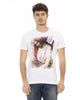 Front Print Short Sleeve T-shirt L Men