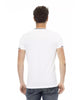 Front Print Short Sleeve T-Shirt with Round Neck L Men