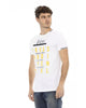 Front Print Short Sleeve T-Shirt with Round Neck 2XL Men