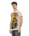 Short Sleeve T-shirt with Round Neck - Front Print 3XL Men