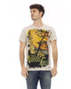 Short Sleeve T-shirt with Round Neck - Front Print M Men