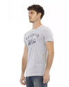 Short Sleeve T-shirt with Round Neck - Front Print 2XL Men