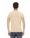 Front Print Round Neck T-shirt M Men