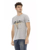 Short Sleeve T-shirt with Front Print 3XL Men