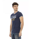 Printed Short Sleeve T-shirt with Round Neck M Men