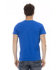 Short Sleeve T-shirt with Round Neck and Front Print 3XL Men