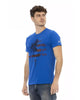 Short Sleeve T-shirt with Round Neck and Front Print 2XL Men