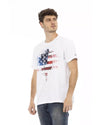 Short Sleeve T-shirt with Front Print 2XL Men