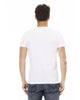 Short Sleeve T-shirt with Round Neck and Front Print L Men