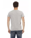 Short Sleeve T-shirt with Round Neck - Front Print XL Men