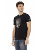 Short Sleeve T-shirt with Front Print 3XL Men