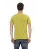 Short Sleeve Round Neck T-shirt with Front Print 2XL Men