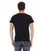 Short Sleeve T-shirt with Round Neck and Front Print S Men