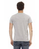 Short Sleeve T-shirt with Round Neck and Front Print XL Men