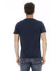 Short Sleeve T-shirt with V-neck and Front Print 3XL Men