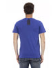 Short Sleeve V-Neck T-shirt with Front Print 3XL Men