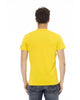 Short Sleeve V-Neck T-shirt with Front Print 3XL Men