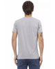 Short Sleeve V-Neck T-shirt with Front Print 2XL Men