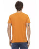 Short Sleeve V-Neck T-Shirt with Front Print L Men